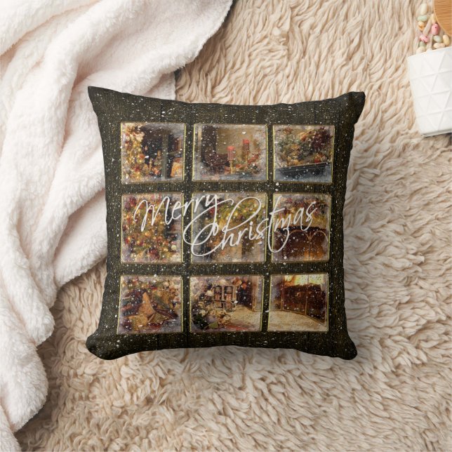 Our House to Yours Christmas Throw Pillow (Blanket)