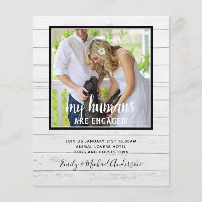 OUR Humans are ENGAGED - PET PHOTO Engagerment Flyer (Front)