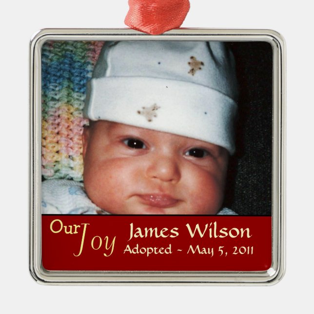 Our Joy Adoption Ornament (Front)