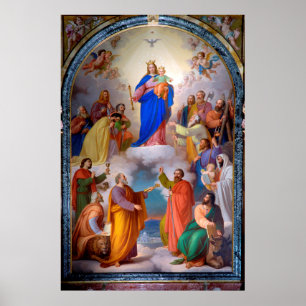 Our Lady and the Saints Poster