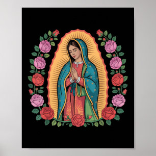 Our Lady De Guadalupe Sant Mary Back Print Christi