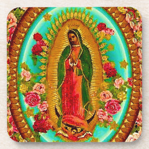 Our Lady Guadalupe Mexican Saint Virgin Mary Coaster