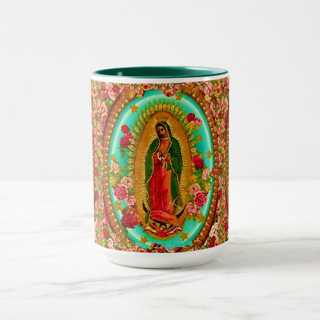 Our Lady Guadalupe Mexican Saint Virgin Mary Mug (Center)