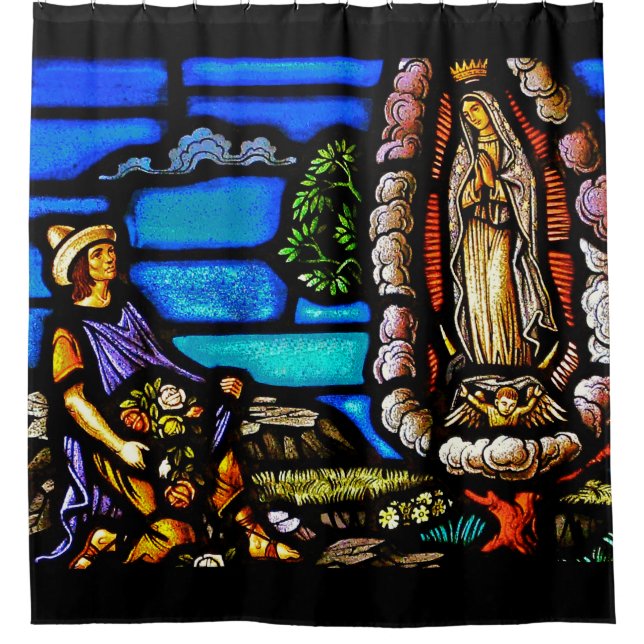 Our Lady Guadalupe Nuestra Senora Stained Glass (Front)