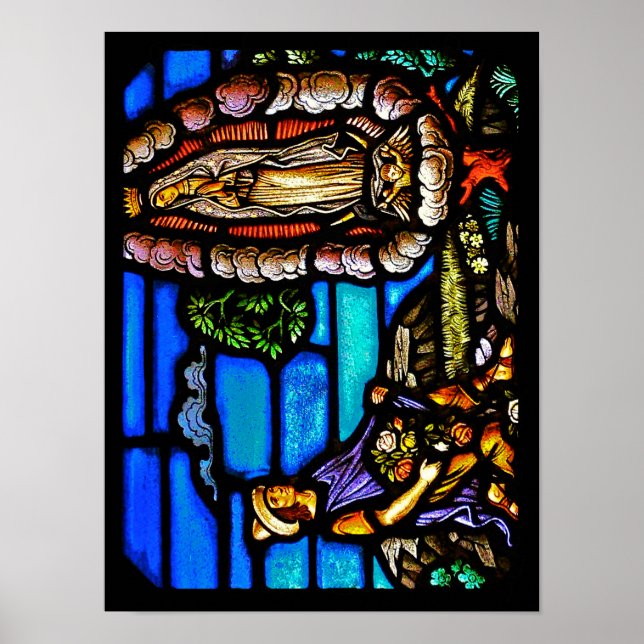 Our Lady Guadalupe Nuestra Senora Stained Glass Poster (Front)