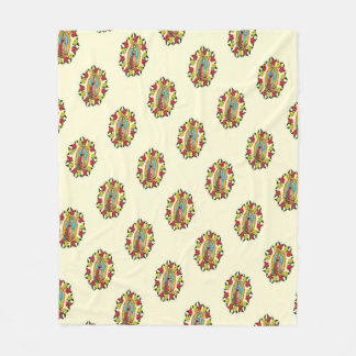 Our Lady Guadalupe Virgin Mary Catholic Mexico  Fleece Blanket