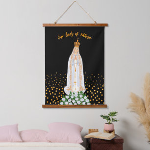 our lady hanging tapestry