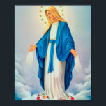 Our Lady Immaculate Conception Poster<br><div class="desc">Our Lady Immaculate Conception - a famous vintage picture of the Virgin Mary</div>