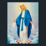 Our Lady Immaculate Conception Poster<br><div class="desc">Our Lady Immaculate Conception - a famous vintage picture of the Virgin Mary</div>