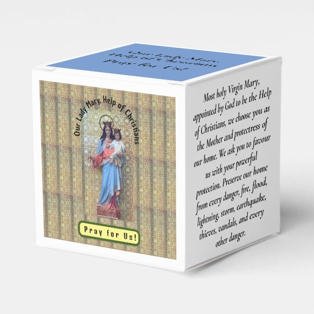 Our Lady Mary, Help of Christians Favor Box (Front Side)