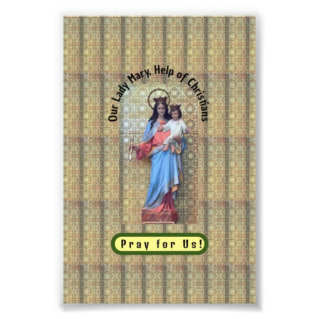 Our Lady Mary, Help of Christians Photo Print (Front)