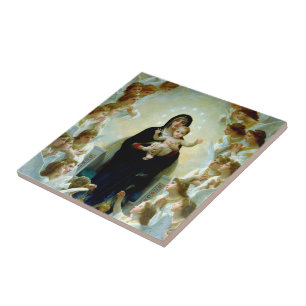 Our Lady of Angels Beautiful Madonna and Child Tile