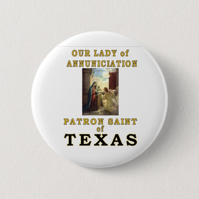 OUR LADY of ANNUNCIATION 2 Inch Round Button (Front)