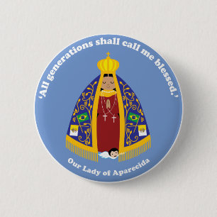 Our Lady of Aparecida 2 Inch Round Button