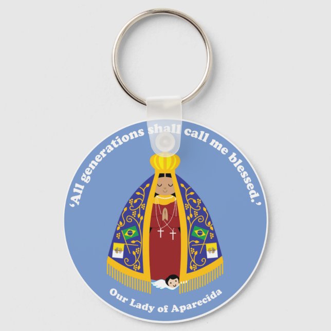 Our Lady of Aparecida Keychain (Front)