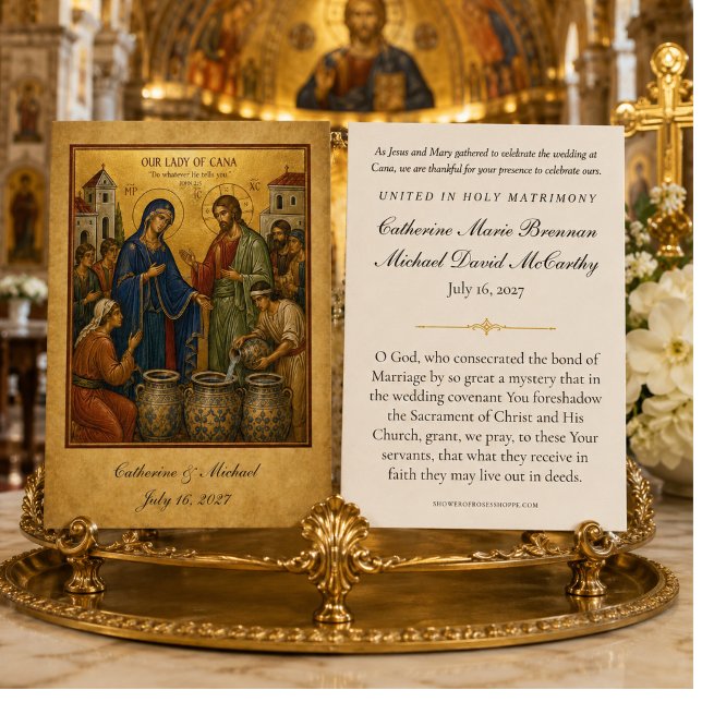 Our Lady of Cana Catholic Wedding Favour (Creator Uploaded)