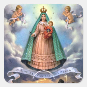 Our Lady of Charity - Patron Saint of Cuba Square Sticker