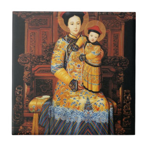 Our Lady of China (中华圣母, 中華聖母) Chinese Virgin Mary Tile
