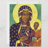 Our lady of Czestochowa Black Madonna Icon Poland
