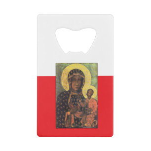 Our Lady of Czestochowa Credit Card Bottle Opener