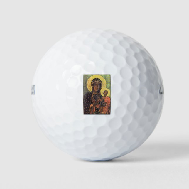 Our Lady of Czestochowa Golf Balls (Front)