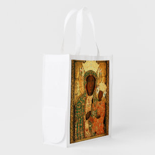 Our Lady of Czestochowa Icon Reusable Grocery Bag