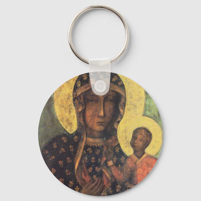 Our Lady of Czestochowa Keychain (Front)