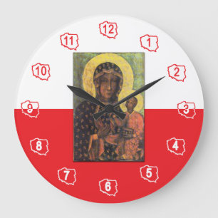 Our Lady of Czestochowa Large Clock