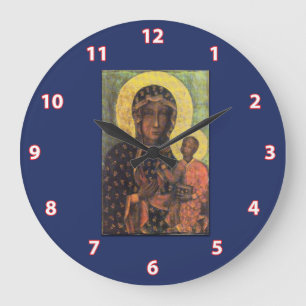 Our Lady of Czestochowa Large Clock