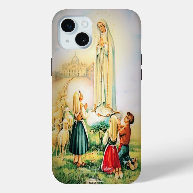 Our Lady of Fatima 1917 iPhone 15 Plus Case (Back)