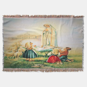 Our Lady of Fatima 1917 Throw Blanket