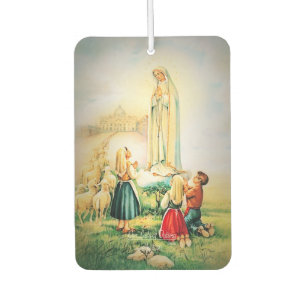 Our Lady of Fatima 1917 with Fatima Prayer Air Freshener