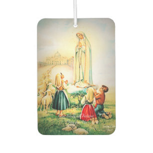 Our Lady of Fatima Angel Theologian Prayer Air Freshener