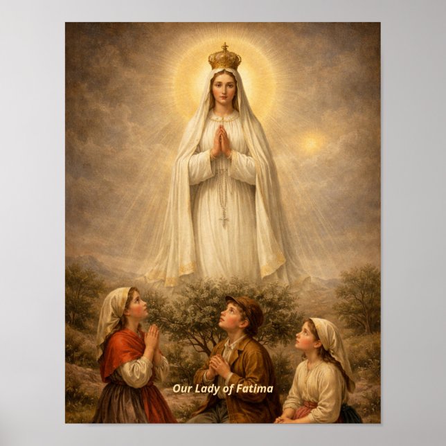 Our Lady of Fatima Art Print (Front)