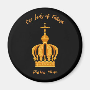Our Lady of Fatima crown Magnet