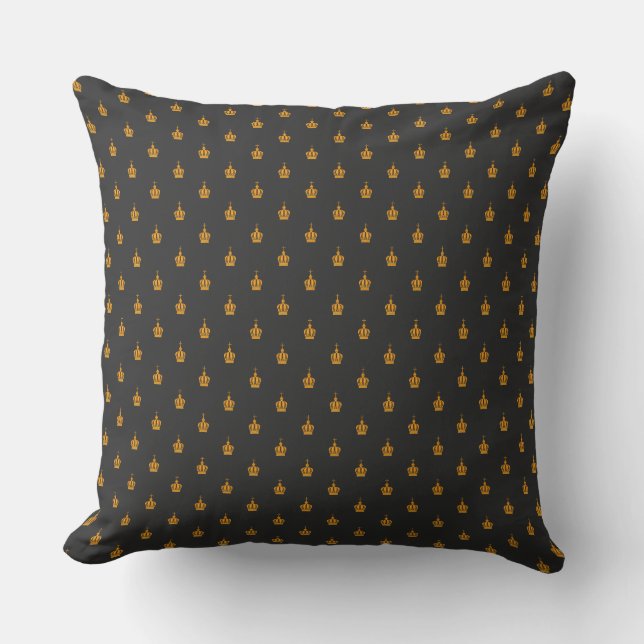 Our Lady of Fatima crown pattern Throw Pillow (Front)