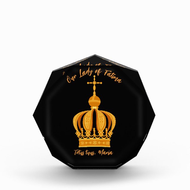 Our Lady of Fatima crown Photo Block (Front)