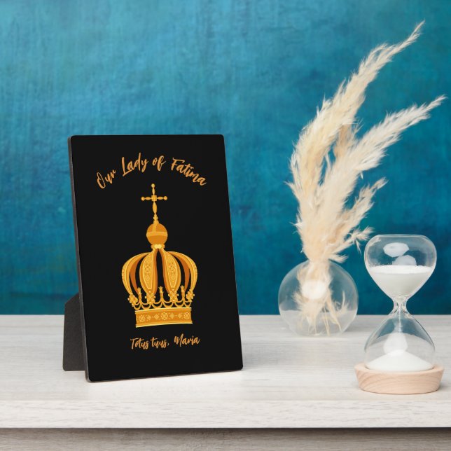Our Lady of Fatima crown Plaque (Side)