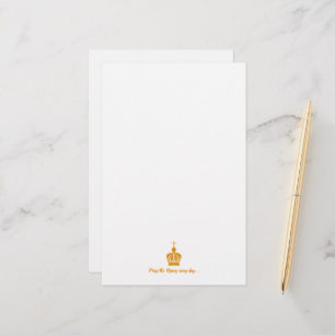 Our Lady of Fatima crown Stationery