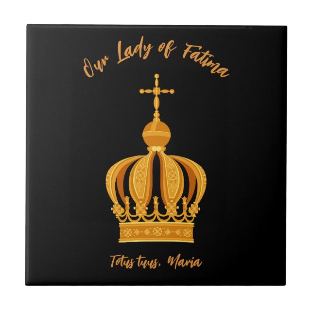 Our Lady of Fatima crown Tile (Front)