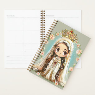 Our Lady of Fatima cute kawaii style Planner