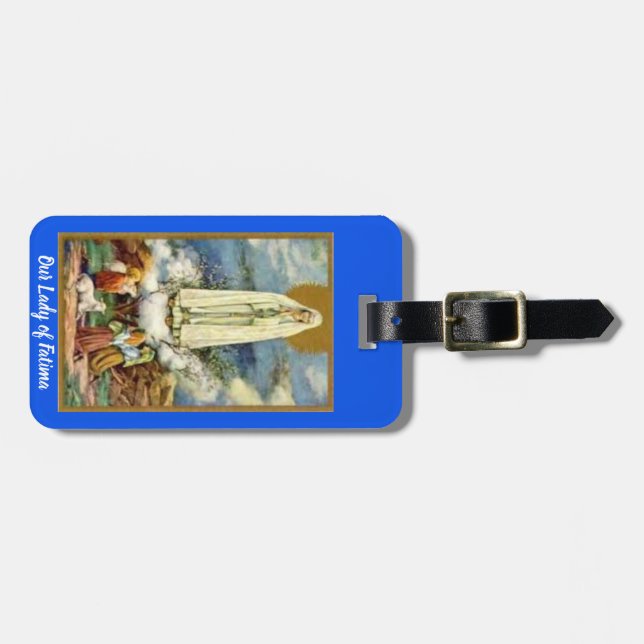 Our Lady of Fatima Luggage Tag (Front Horizontal)