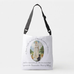 Our Lady of Fatima Personalized Crossbody Bag