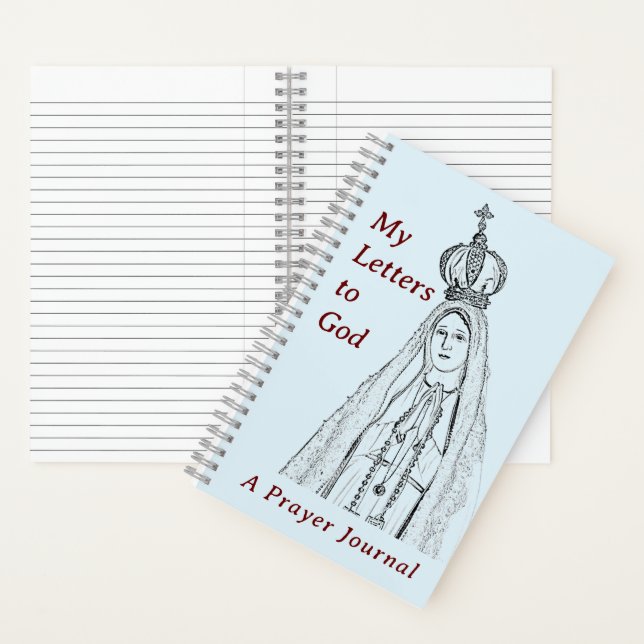 Our Lady of Fatima Prayer Journal Spiral Notebook (Inside)