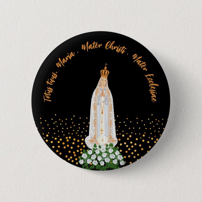 Our Lady of Fatima Procession of Candles 2 Inch Round Button (Front)