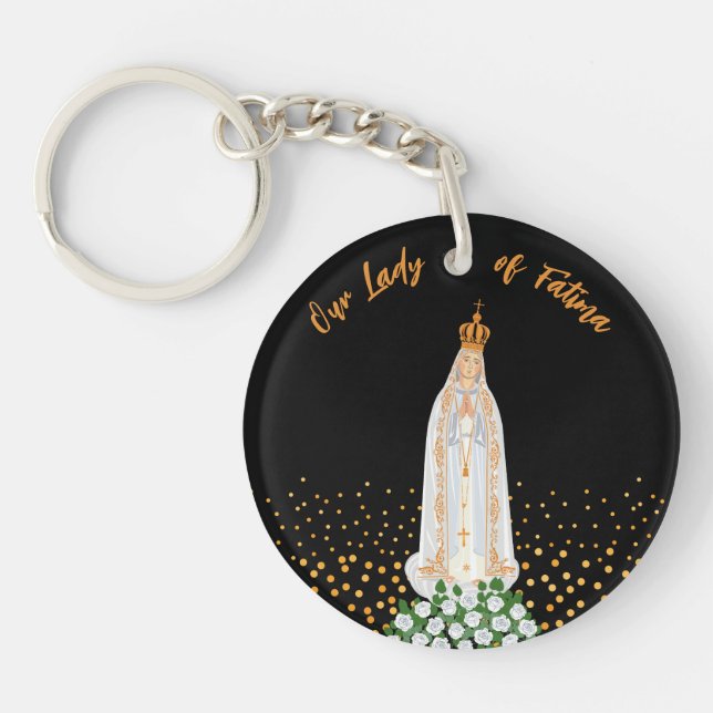 Our Lady of Fatima Procession of Candles Keychain (Front)