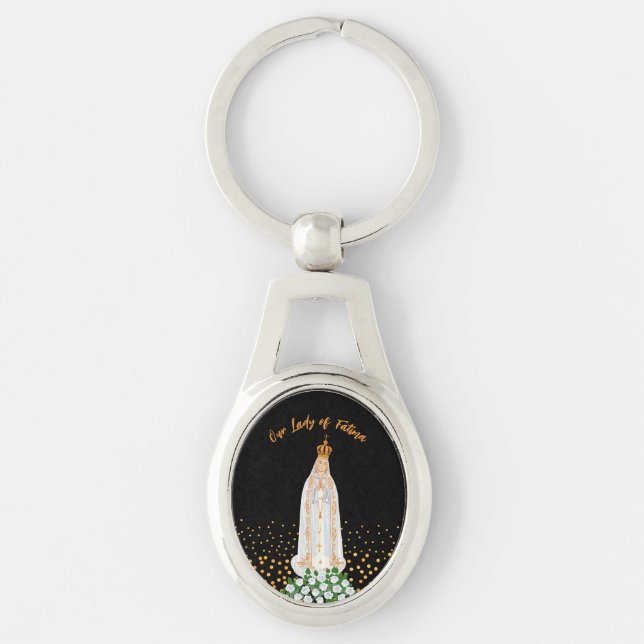 Our Lady of Fatima Procession of Candles Keychain (Front)