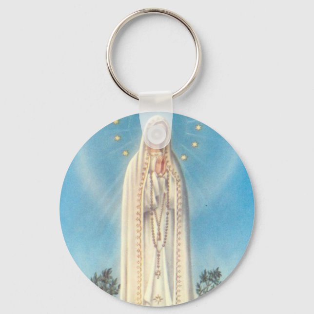 Our Lady of Fatima Rosary Keychain (Front)