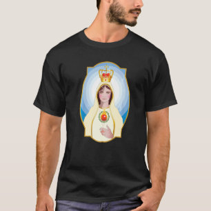 Our Lady Of Fatima Rosary Prayer Holy Blessed Mary T-Shirt