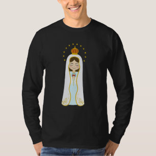 Our Lady Of Fatima Rosary Prayer Holy Blessed Mary T-Shirt